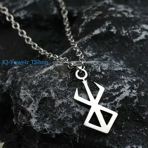 Sacrifice Brand Necklace Furious Symbol Pendant Chain Fashion Accessory Unique Gift For Brother Father Son Friend Birthday