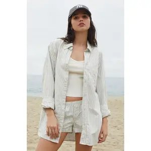 John Galt Women's Stephanie Striped Long Sleeve Shirt