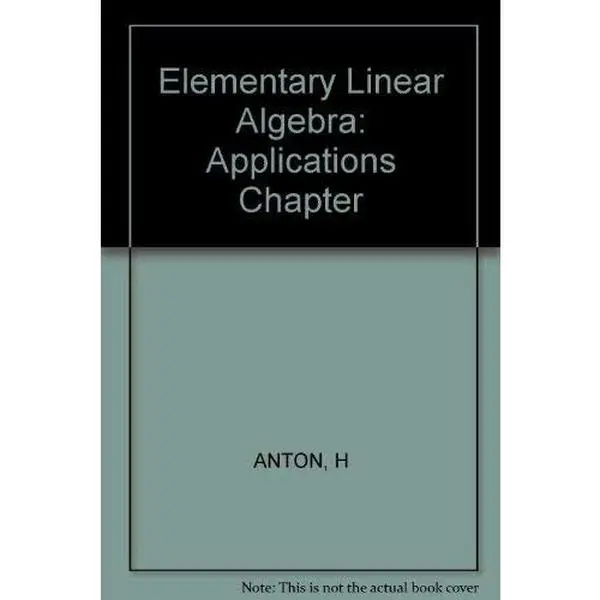USED Book - Applications of Elementary Linear Algebra by Rorres, Chris, (Paperback) - english