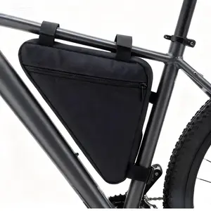 Bicycle Triangle Frame Bag, Motorcycle Saddle Bag, Durable Scratch-Resistant, Quick Installation and Removal, Outdoor Cycling Storage Tool, Bike Bag
