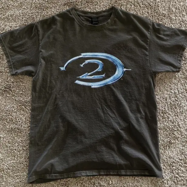 Retro Halo 2 T-Shirt, Gaming Tee, Gifts Shirt, Unisex Vintage Graphic Tees Gothic Grunge Y2k Emo Scene Amity Affliction Style Clothes Men Women Streetwear