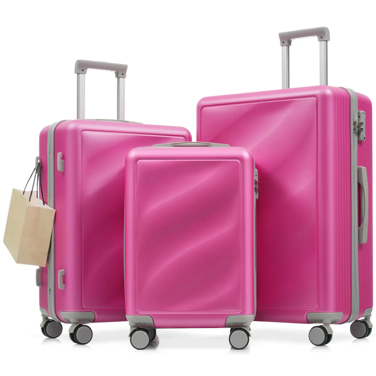 Hardshell Luggage Set, 3 Piece Lightweight ABS Suitcase Set (20/24/28-Inch), Expandable Rolling Travel Luggage with Spinner Wheels & TSA Lock, Lightweight Rolling Luggage