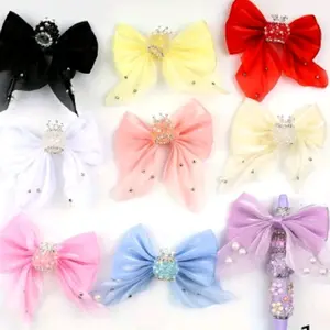 Princess Bow Bead 16mm (1pc) for Beadable Pens Keychains Car Chains Bookbag Tags Etc