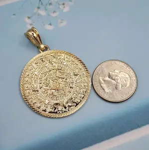 pendant only Gold-plated CALENDARIO AZTECA