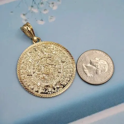 pendant only Gold-plated CALENDARIO AZTECA