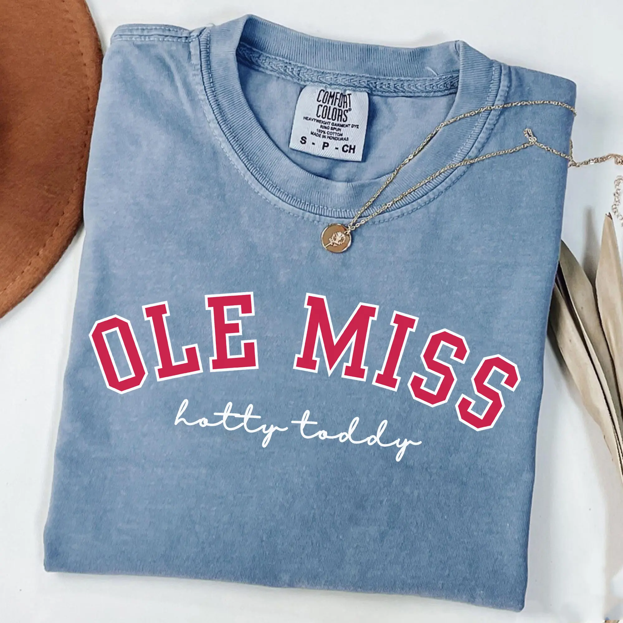 Ole Miss Comfort Colors Shirt, College Game Day Apparel, Ole Miss Gift