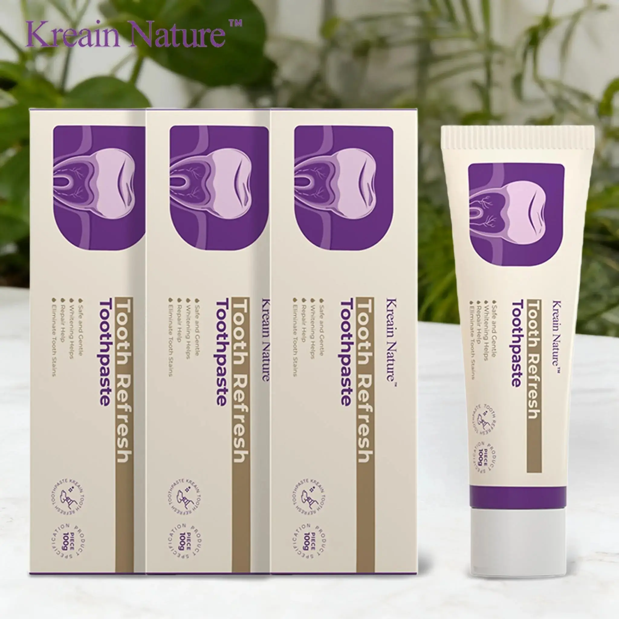 Kreain Nature 7 Oral Care Toothpaste, fresh breath, prevent tooth loss, natural ingredients, gentle care dealsforyoudays