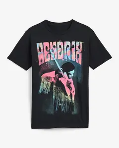 Express Jimi Hendrix Black Graphic T-Shirt