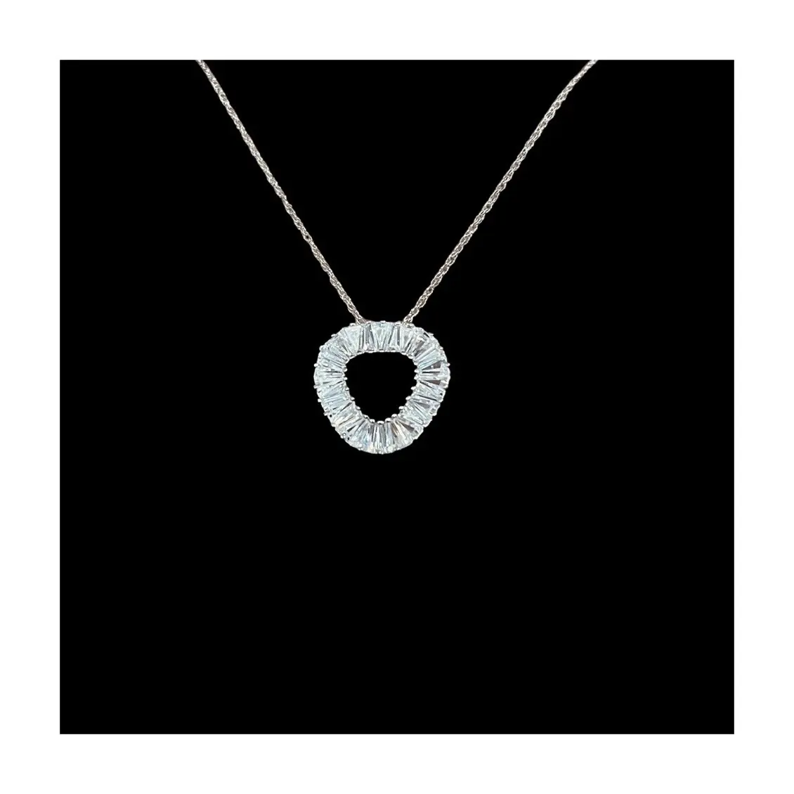 Ace Collection Baguette CZ Pendant
