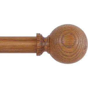 Adjustable Extra Long Curtain Rods - 120 to 240Inch (10-20ft), Farmhouse Rustic Boho Style, Heavy Duty Wooden Rods