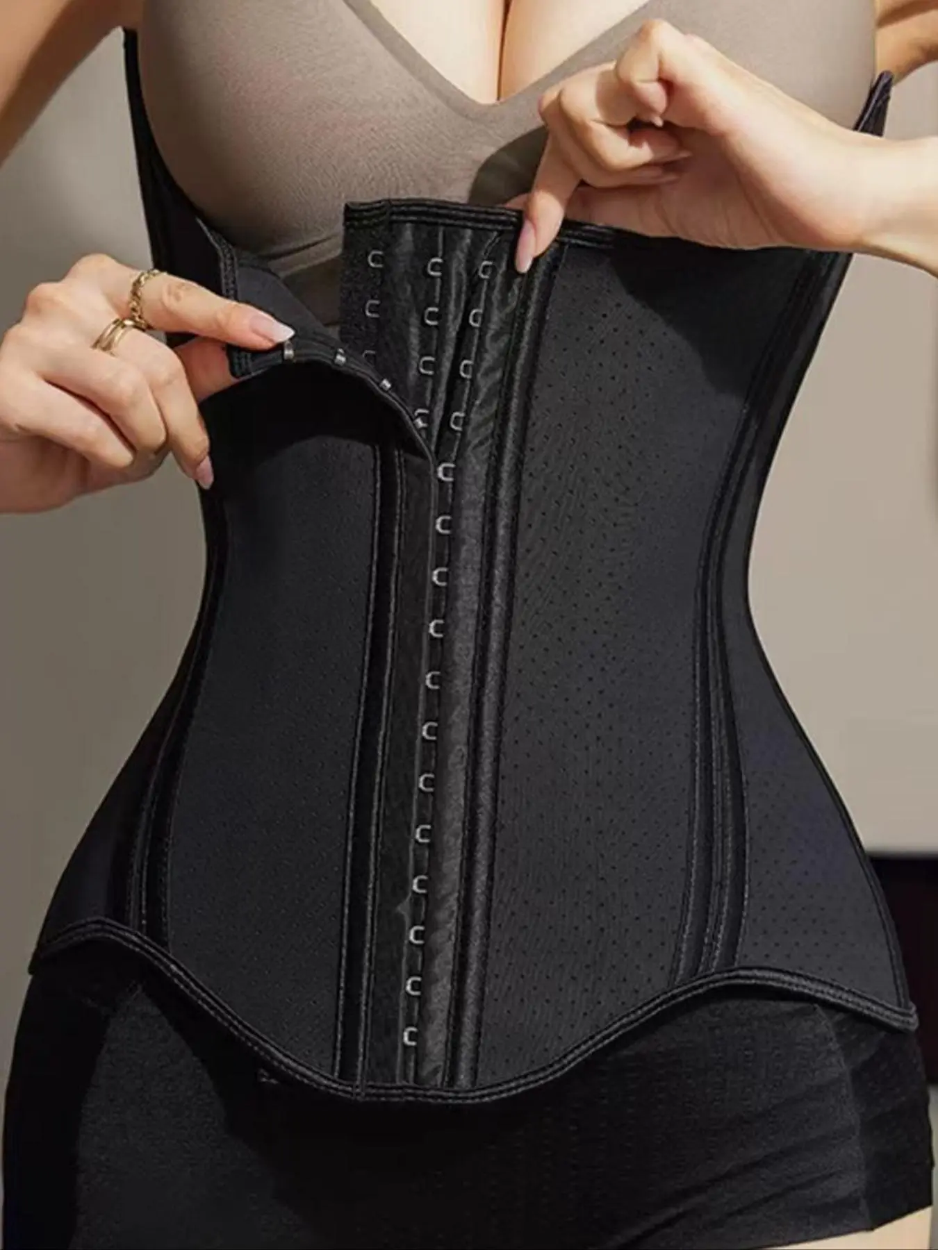 Women's Solid Color Comfortable Breathable High Waist Shaping Waist Trainer with Breathable Waistband, Tummy Control Shaper, Waist Cincher for Daily Wear
