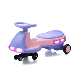 Kids Electric Ride On Car 12V  Electric Wiggle Car , LED Lights , Music,Anti-Rollover for Boys and Girls Ages 3+ Indoor/Outdoor Pedal