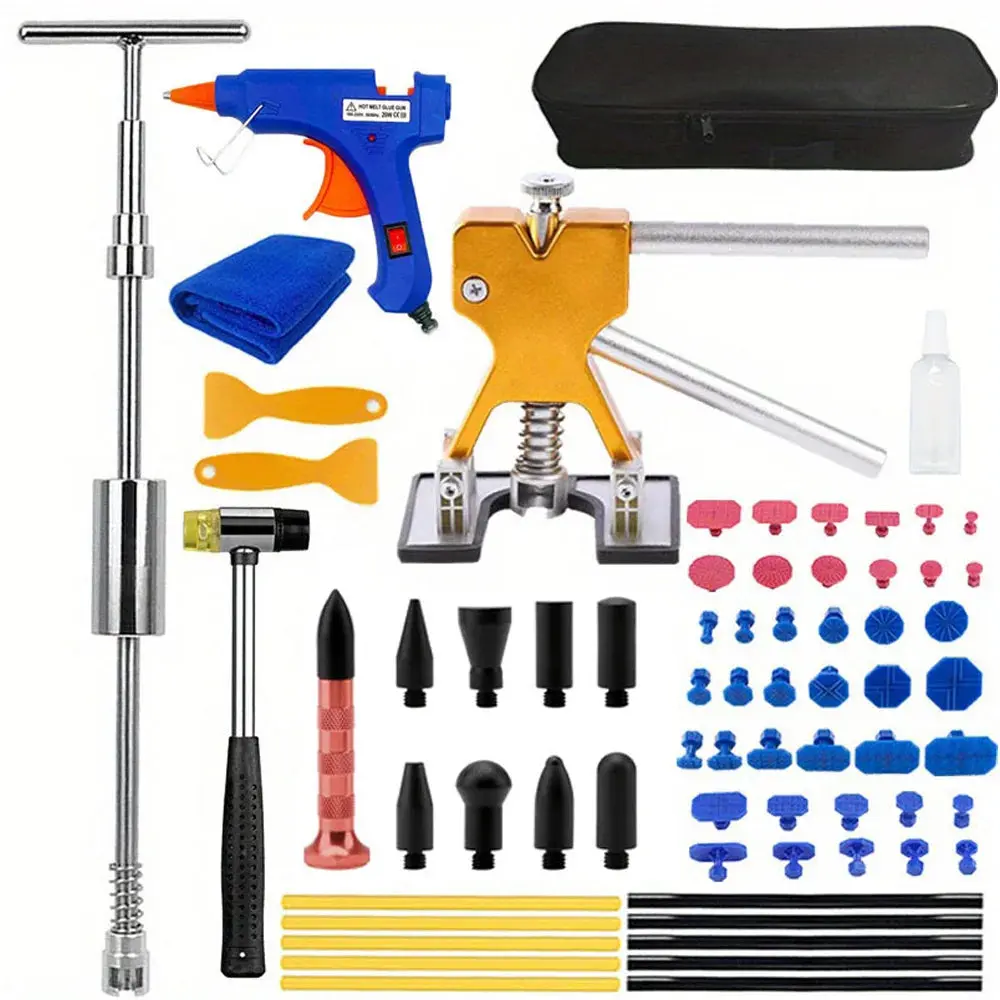 Paintless Dent Repair Kit with Slide Hammer & T-Bar Puller
