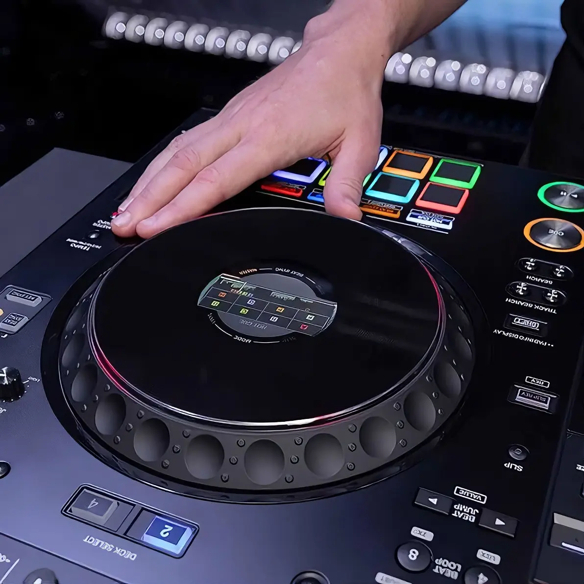 Pioneer DJ XDJ-AZ Professional 4-Deck All-in-1 DJ System - 10.1-Inch Touchscreen, Built-in Wi-Fi, SonicLink Wireless Tech, Performance Pads, Beat FX Audio System
