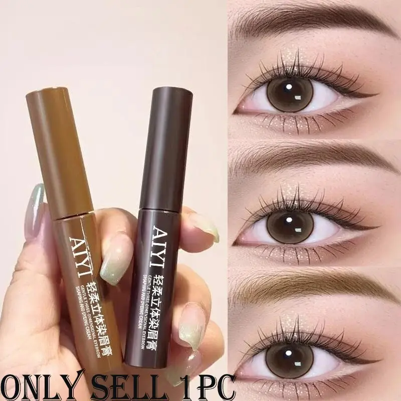 Long-Lasting Waterproof Eyebrow Makeup Gel, Non-Toxic Balm for Precise Brow Shaping, Easy Application for Beginners, Natural Look