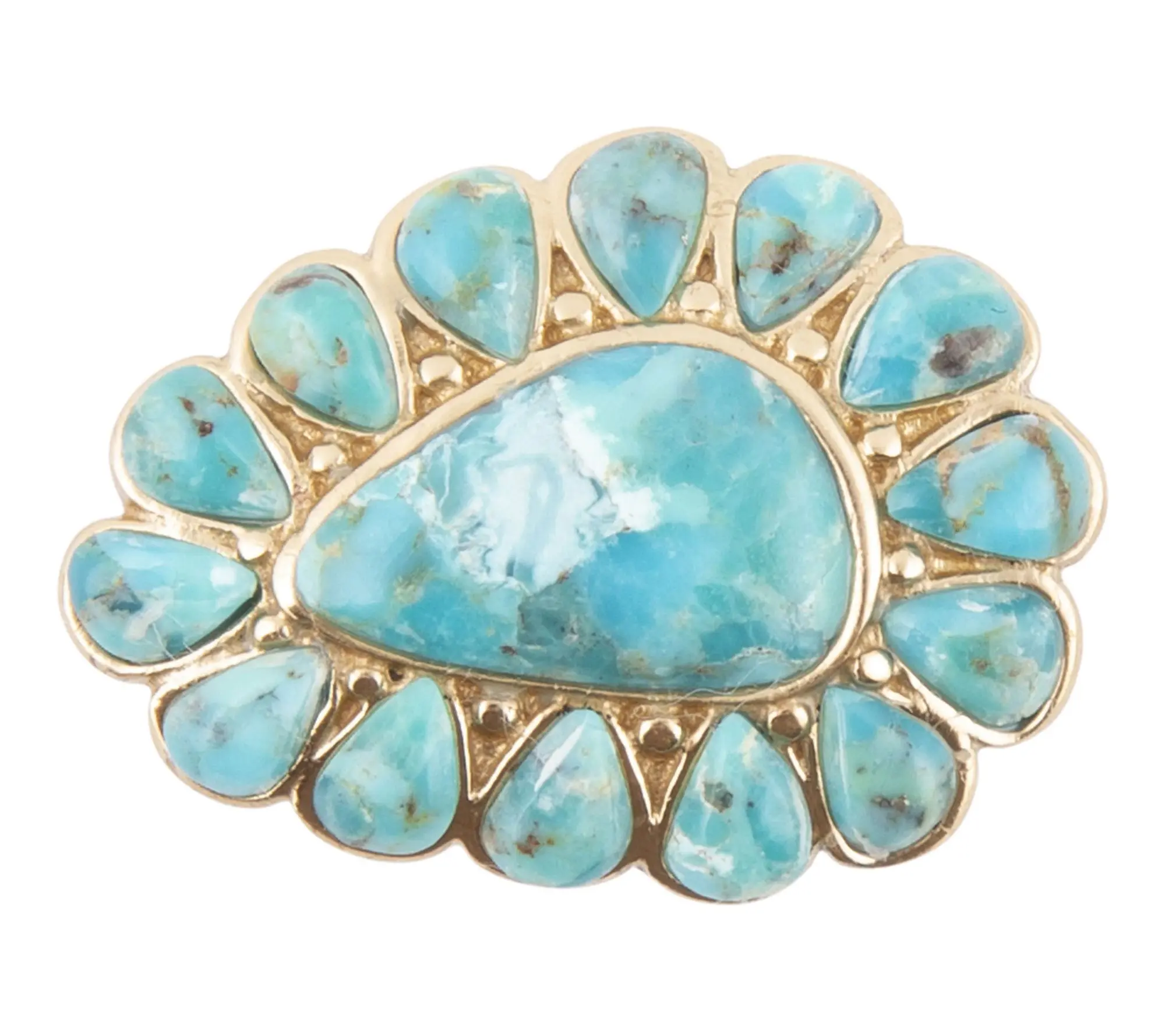 Barse Artisan Crafted Art Turquoise Statement Ring