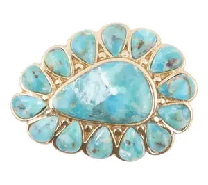 Barse Artisan Crafted Art Turquoise Statement Ring
