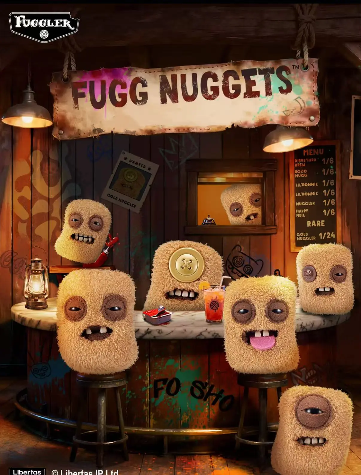 blind box-fuggler baby nugget keychain plush blind box