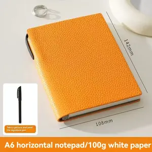A6 Pocket Notebook Diary Journal, Small Portable Business Simple Design, Hand Account Book, Compact Size, Ideal for On-The-Go Use, Business Meetings, Soft Cover Notebook