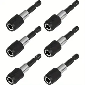 6-piece magnetic drill holder, quick replacement magnetic drill holder, drill holder, ideal choice for drill and screwdriver, drill adapter, drill trigger, drill kit, tools and equipment, metal drill, Tool Accessories