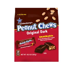 Peanut Chews Original Dark Candies, 10.5 ounce Stand Up Bag, 1 count Sweet Snack