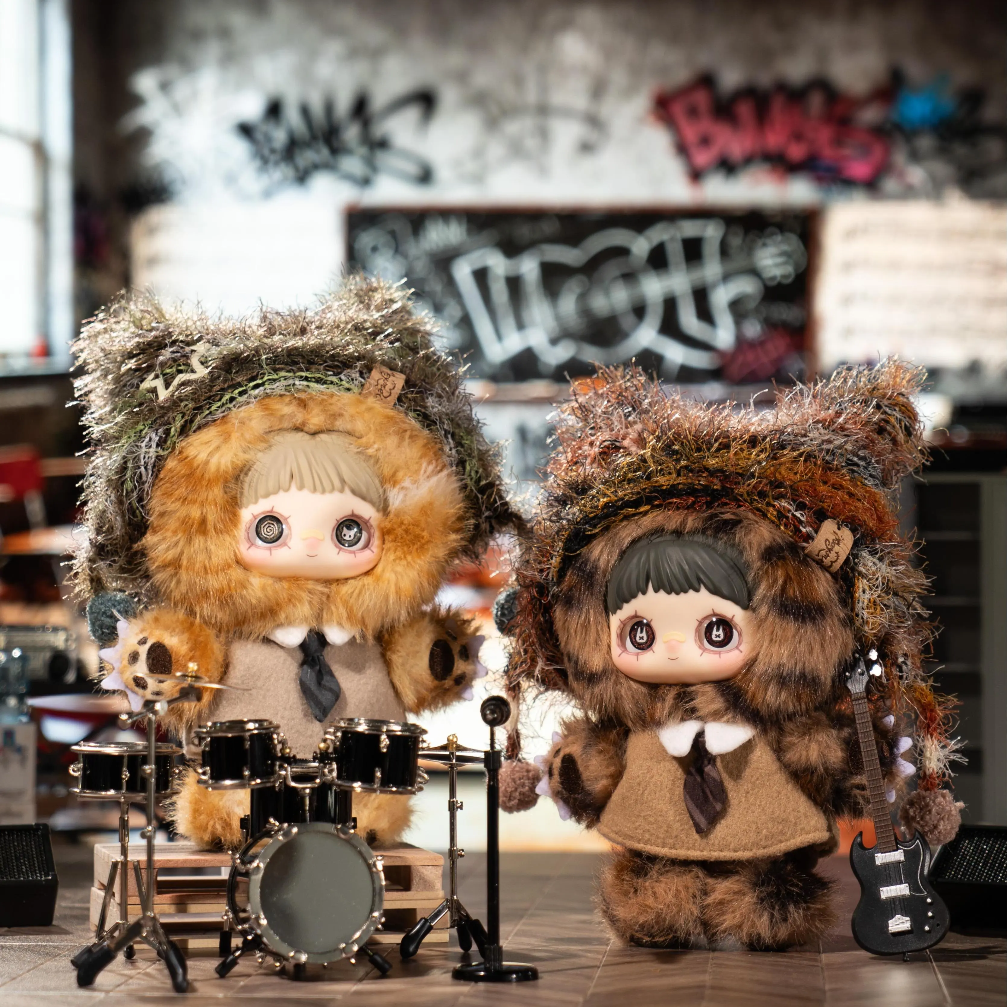 Rumi MayMei Kitten Academy School-Themed Aesthetic Plush Doll Blind Bag Collectible, Surprise Pack, Soft Fluffy Mystery Toy, Healing Room Decor for Gamers (Collectibles Mystery Box)