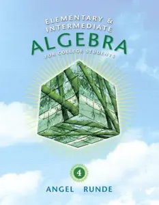 USED Book - Elementary & Intermediate Algebra for College Students (4th Edition) (The Angel Developmental Algebra Series) by Allen R. Angel (Hardcover) - english