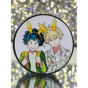 Bakugou and Midoriya All Might Headbands Adjustable Phone Holder Accessories Plastic Multicolor
