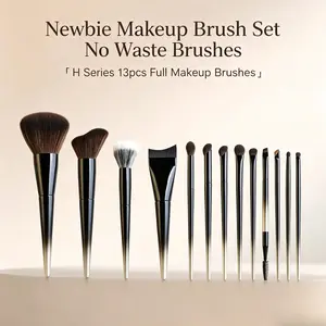Newbie Makeup Brush Set H Series 13pcs Full Makeup Brushes No Waste Brushes for Beginners