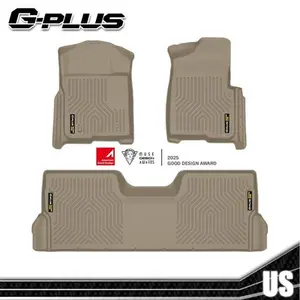 Fit For 2009-2014 Ford F-150 SuperCrew Cab 3D Molded Floor Mats Carpet TPE 3PCS
