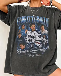 [Sale Up To 35%] Garrett Graham Briar University T Shirt, Vintage Hockey Romance Tee, Briar Hockey Team Shirt, Bookish Sports Romance Gift Unisex