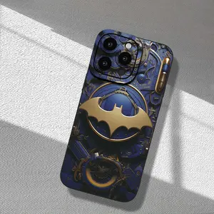 A Mobile Phone Case Featuring a Mechanical Bat Design, Trendy And Popular, with a Pleasant Matte Texture, Shock-Resistant And Drop-Proof, Compatible with Iphone Models 16, 15, 14, 13, 12, 11, X, XR, XS, 8, 7, SE