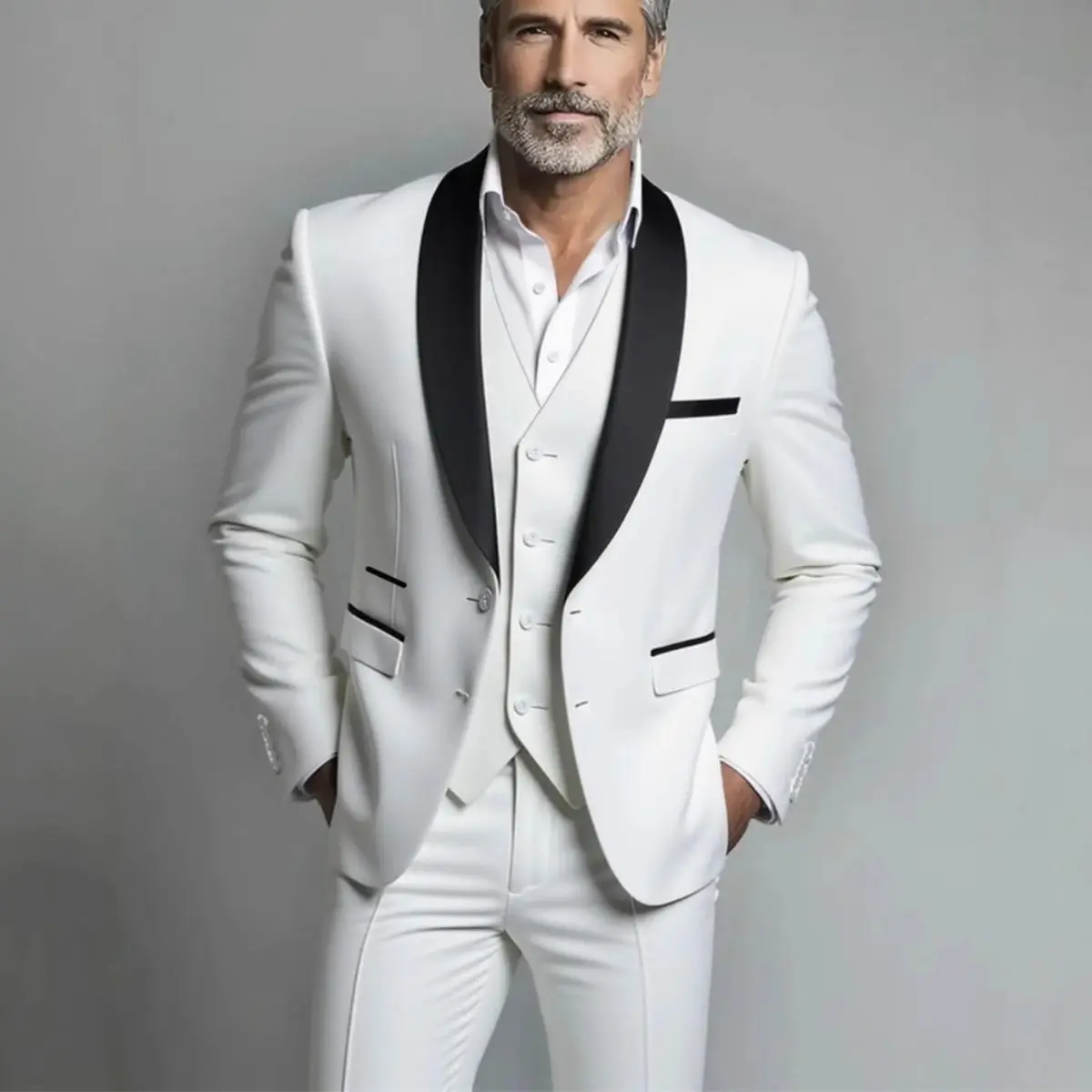 Suit Men's Business Casual Wedding Groom's Dress Shop Slim Professional Three-piece Formal Fitted