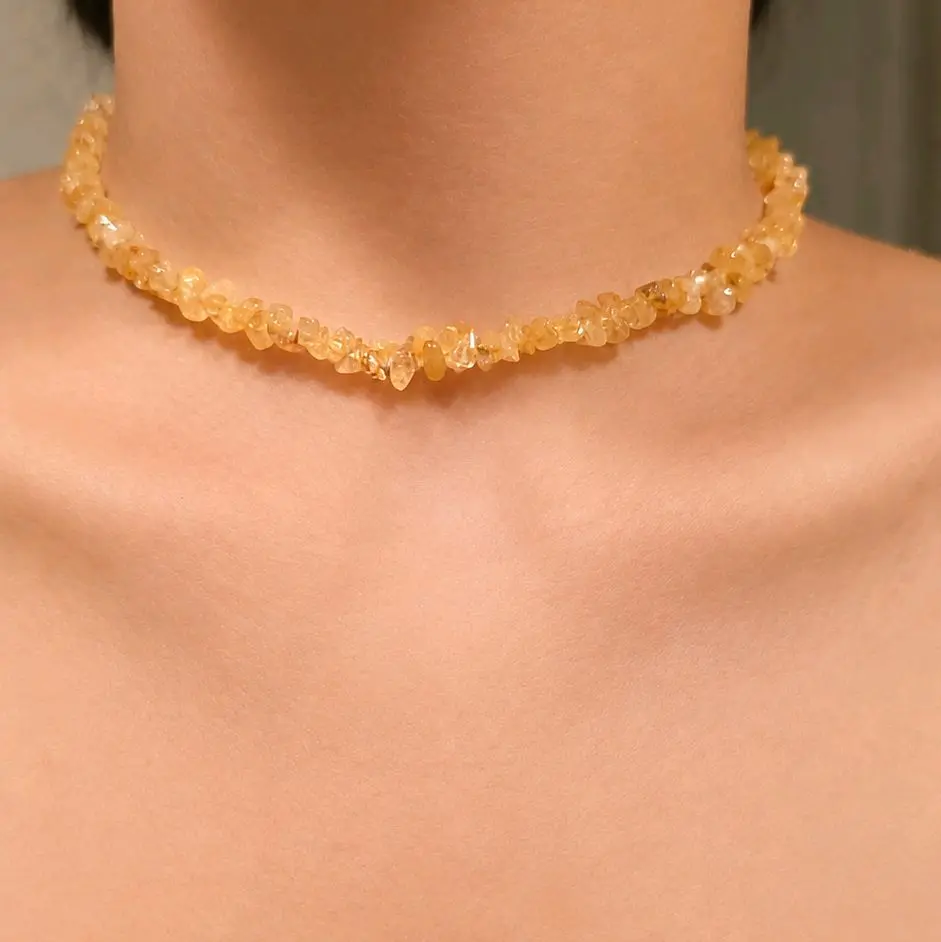 citrine Necklace (Handcrafted