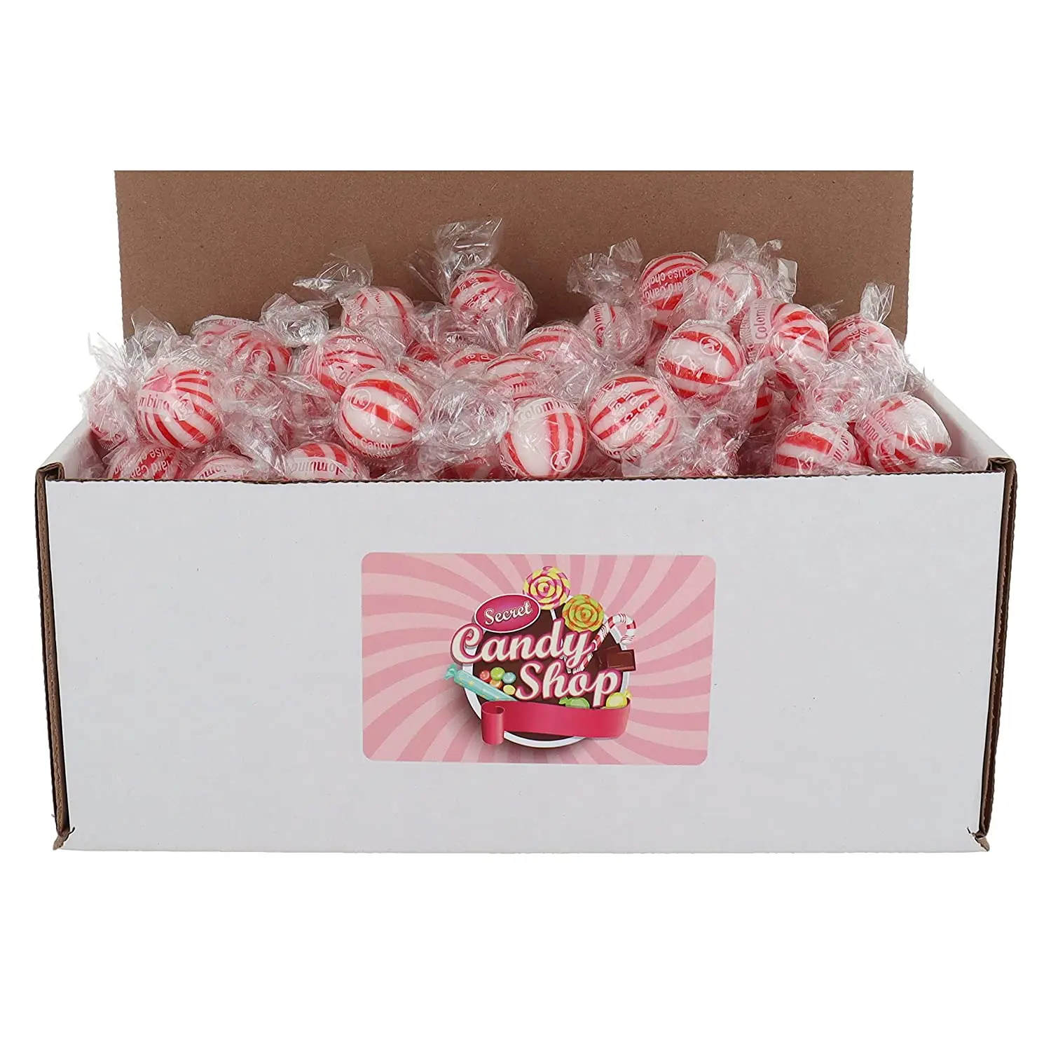 Colombina Jumbo Mint Balls Peppermint Candy in Box, 2lb (Individually Wrapped)