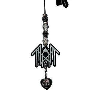 Sleep/Token  Bling Rearview Mirror Hanging Accessory , Car Accessories, Car Mirror Decor Decoration