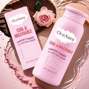 Dry Body Powder, Large Capacity Deodorant, Skin Dryness Relief, Family Use, Cool Non-Sticky Scented Powder, Solid Form, Powder Pack