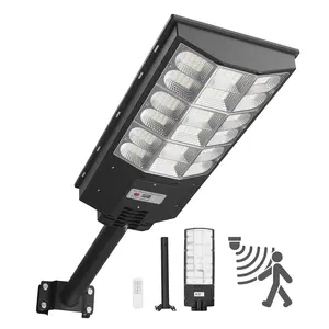 VEVOR 12000W Solar Street Light Outdoor, 900000LM, Commercial Parking Lot Light Dusk to Dawn, LED Flood Security Lamp with Motion Sensor, IP65 Waterproof Wide Angle Outdoor Lighting, for Driveway Yard