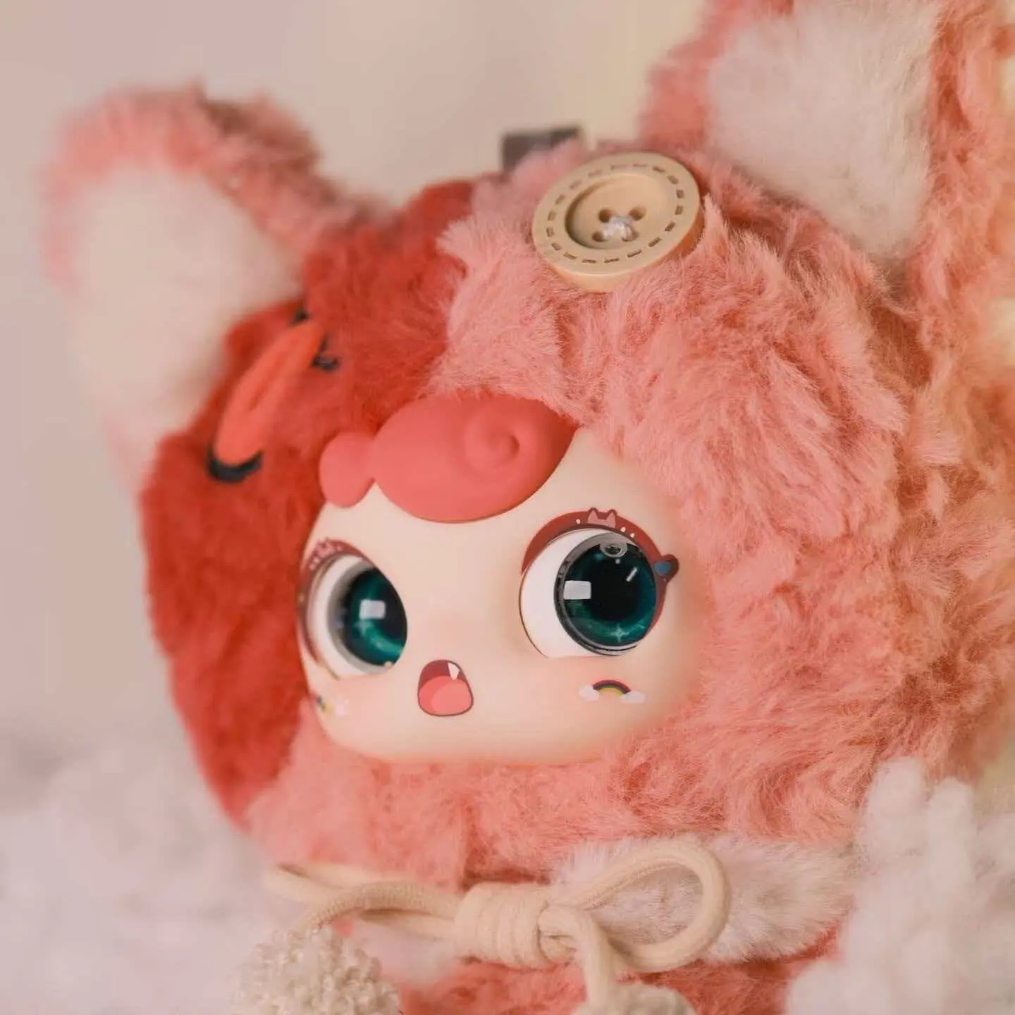 [Buy 2 get 3]ZAZA BB TOY-Patch Town Series Plush  Bunny Plush Dolls,Soft Furry Collectibles,Backpack or clothing decoration,Stuffed Animal