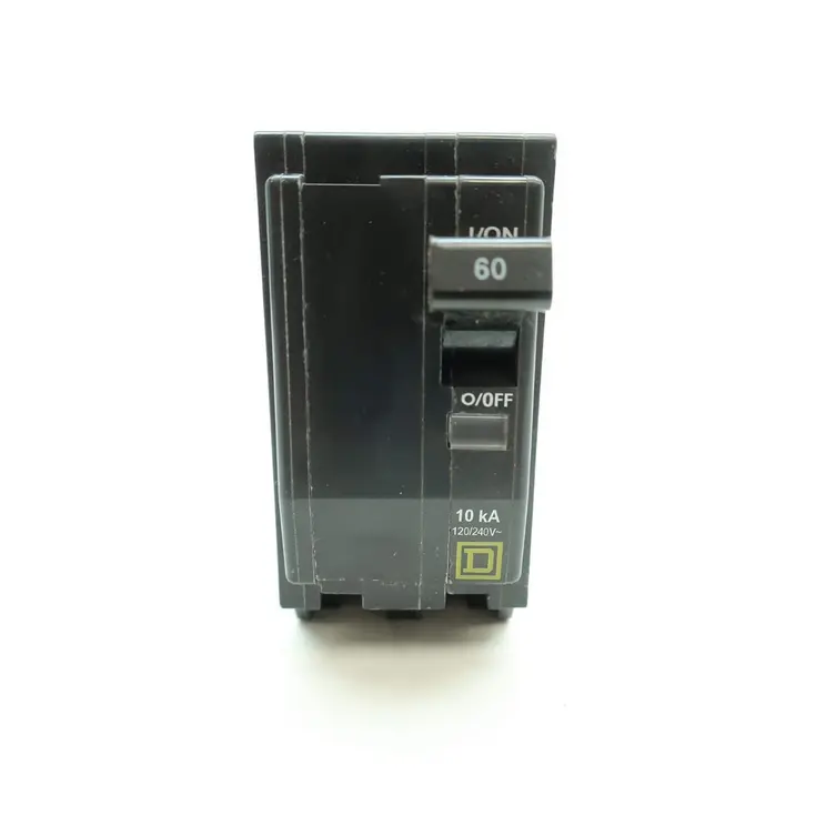 Square D QO QO260 60A Double-Pole 120/240V Circuit Breaker, Residential, 10 Kaic