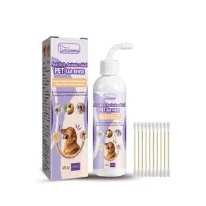 Yegbong Pet Ear Cleaning Solution for Cats Dogs Relieves Ear Odor Cleans Earwax
