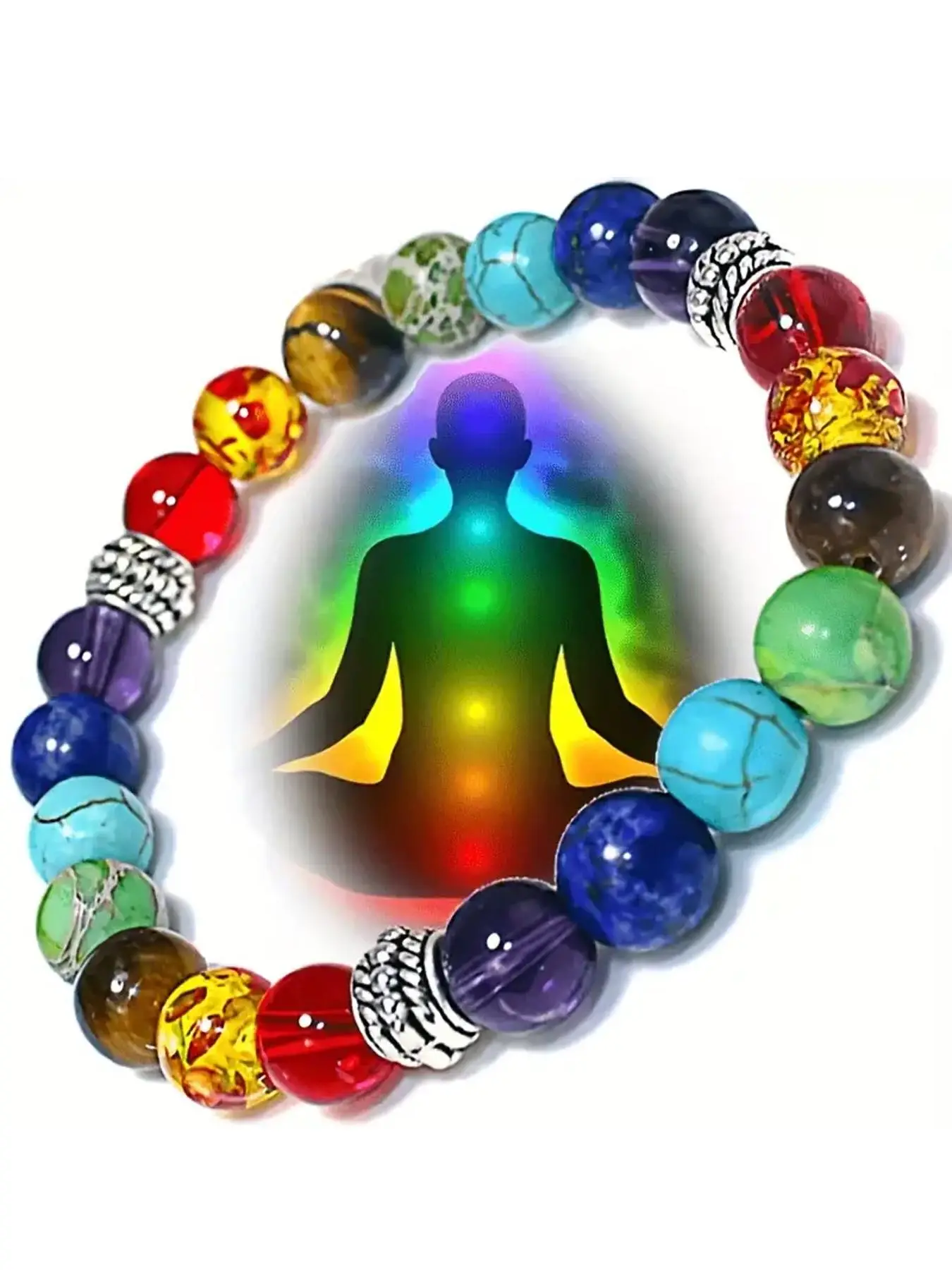 Colorblock Beaded Bracelet, Fashionable Beaded Bracelet for Women & Men, Pride 2025, LGBTQ, Daily Clothing Decor, Exquisite Jewelry for Birthday Gift