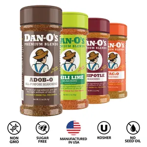 Dan-O's Zesty Taco Bundle - 4 small bottles - Adob-O, Chili Lime, Chipotle & Tac-O