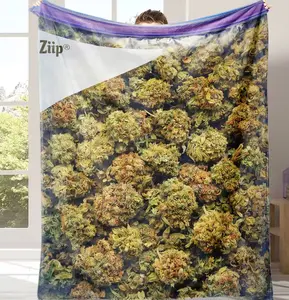 Dank Weed Theme Blanket Cozy Lightweight Plush Portable Cover Blanket For Sofa,Warm Gift For Birthday,Christmas,Multiple Blanket