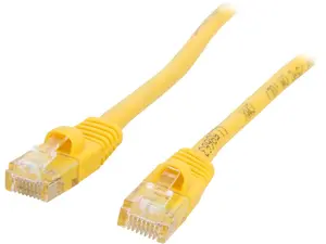 C2G 15204 Cat5e Cable - Snagless Unshielded Ethernet Network Patch Cable, Yellow (10 Feet, 3.04 Meters)