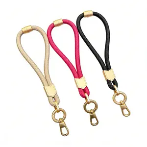 Keychain Wristlet lanyard, Cute Key Chain Holder, Upgraded Woven Wrist Lanyard for Keys, Wristlet Strap Keychain for Women Men Car Keys ID Badges Card Wallet Phone