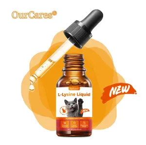 OurCares L-Lysine Liquid Drops for Cats (Chicken Flavor) – 60ml | With Yeast Beta-Glucan, Taurine & Vitamins, Inhibits Viral Replication, Strengthens Immunity, Supports Essential Nutrition & Provides Antioxidant & Anti-Inflammatory Benefits