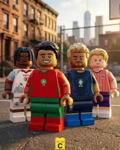 2026 Football World Cup Brick Figures Set – Multi Team Soccer Players, Building Block Toy, Sports Fan Collectible Gift