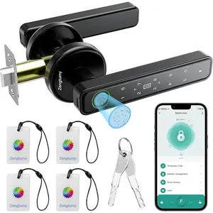 Biometric Fingerprint Door Lock – Smart Entry With App Password Key And IC Card – For Bedroom Home Hotel Office Apartment