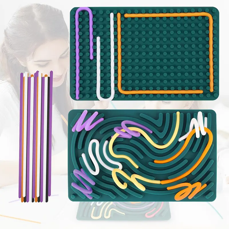 Silicone Fidget Toy, Box Sensory Activity Board Toy, Stres - Main Image